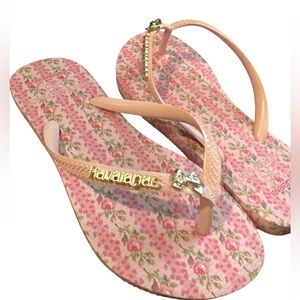 Loveshackfancy x Haviana’s Flip Flops Size 3/4 girls